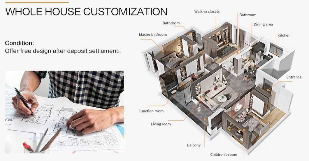 Solid Wood Wholesale White Gloss Custom Modular Cuisine Equipment Kitchen Cabinets