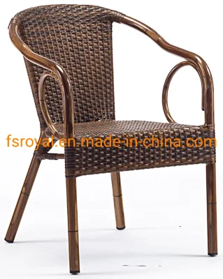 Most Fashion Antique Finished Aluminium Frame Cafe Furniture Restaurant Chair